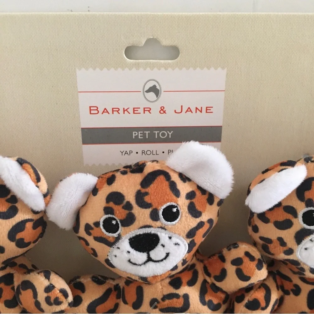 NEW Dog Toys 3 Mini Plush with Squeakers | Barker and Jane